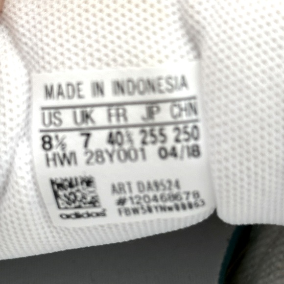 Adidas OrthoLite Float Sneakers Women's 8.5 White Stripes Rose Gold Cloudfoam - Picture 10 of 11